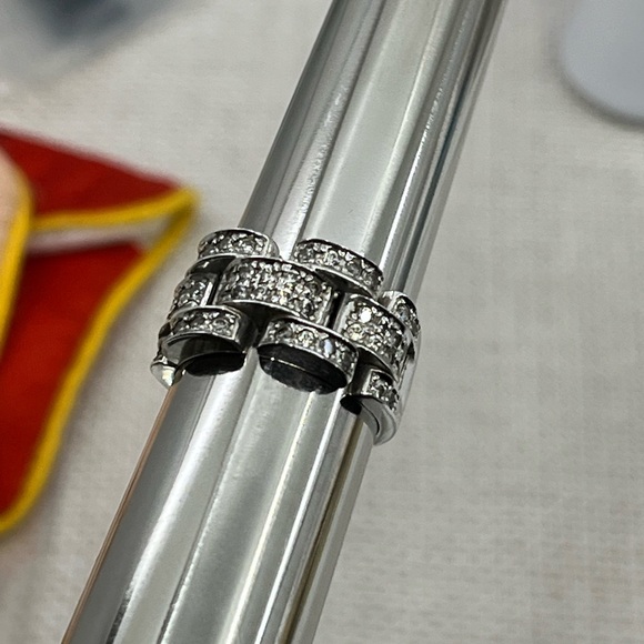 Bold Vintage 925 DQ CZ Statement Ring Size ~5.5 - Picture 10 of 15